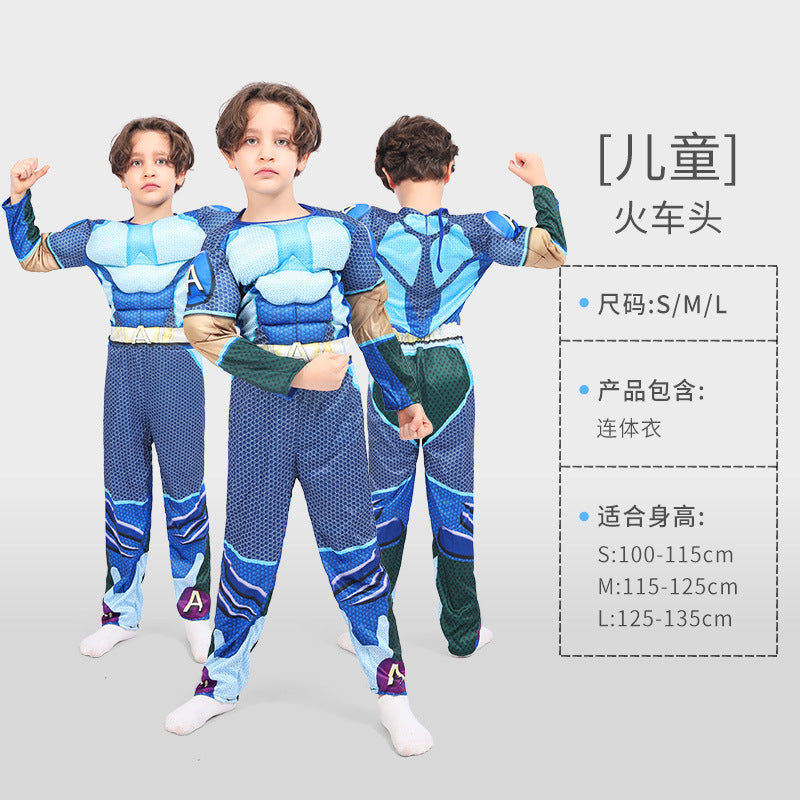 Kids' Superhero Muscle Costume