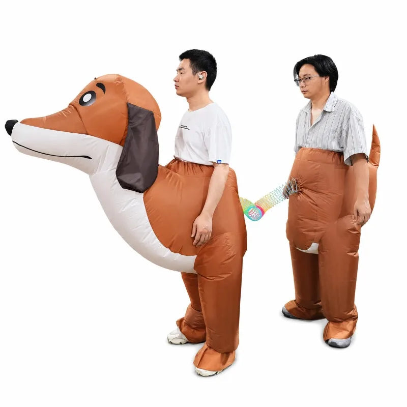 2-Person Inflatable Dachshund Ride Costume