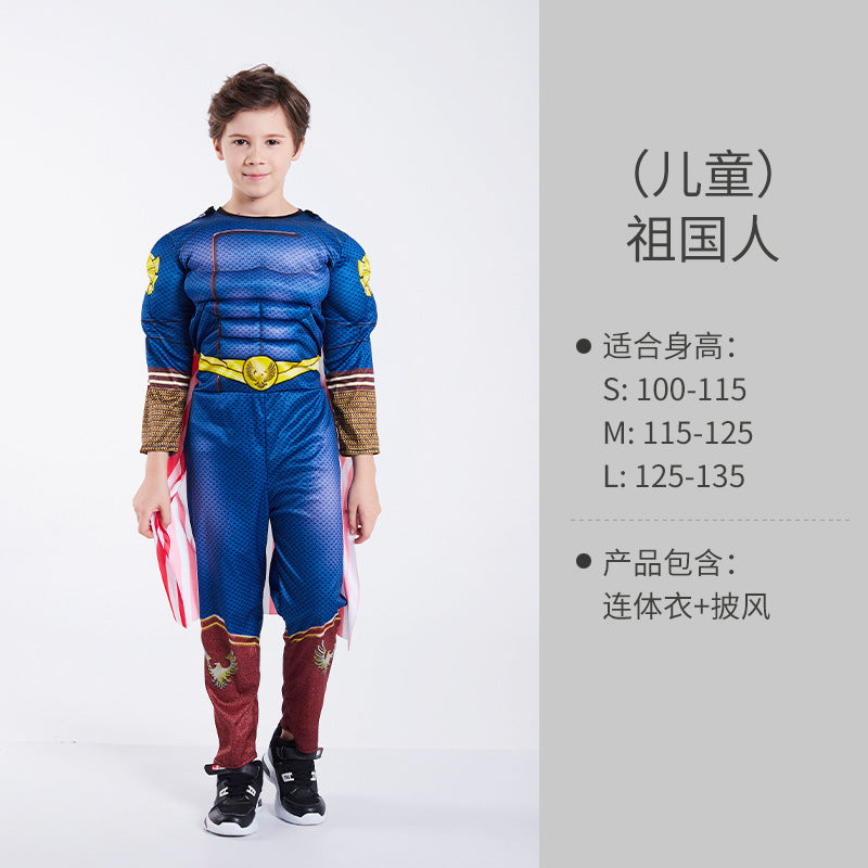 Kids' Superhero Muscle Costume
