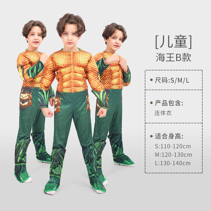 Kids' Superhero Muscle Costume
