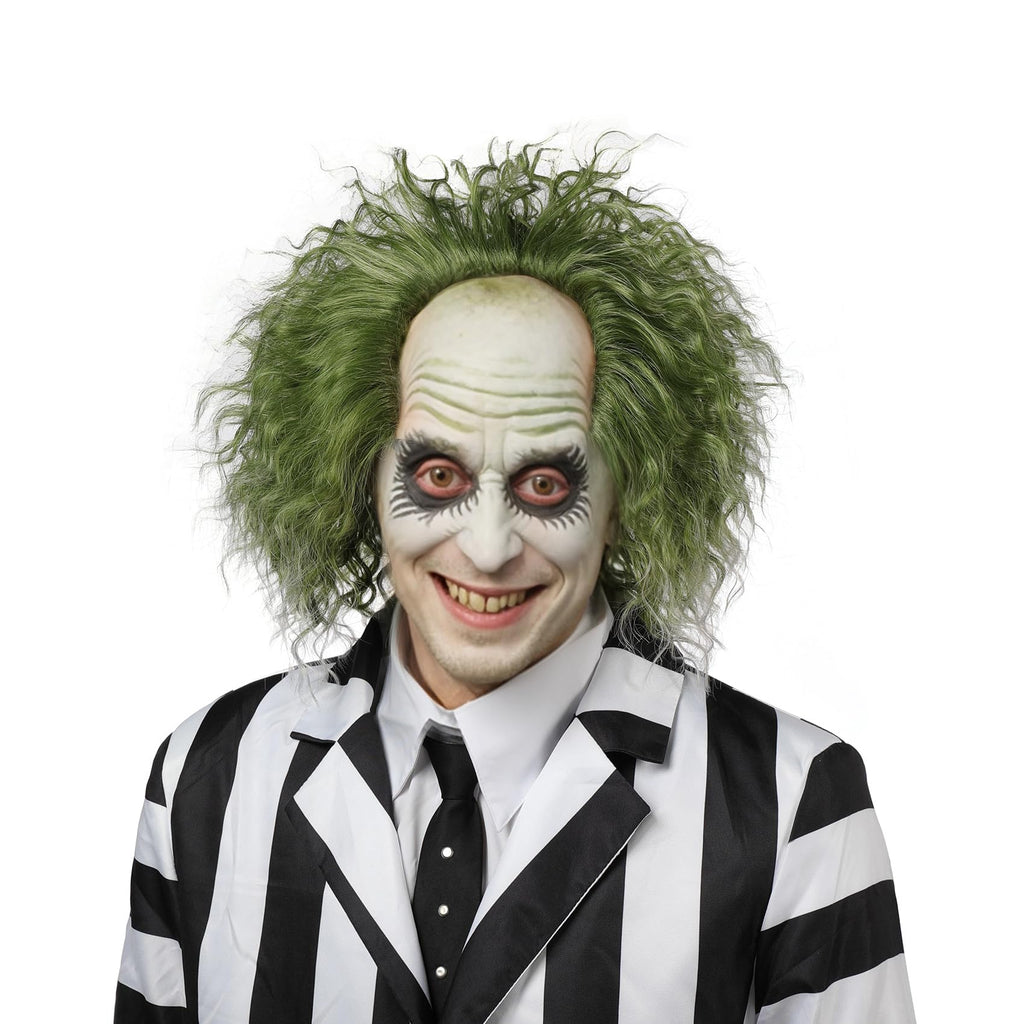 Green Curly Costume Wig