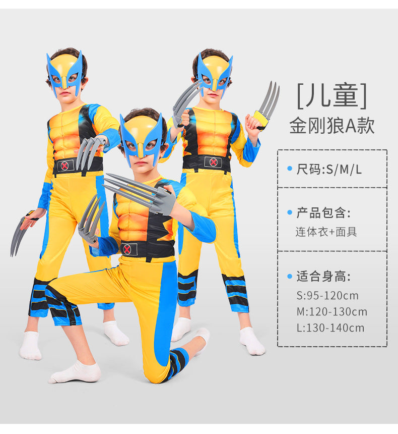 Kids' Superhero Muscle Costume